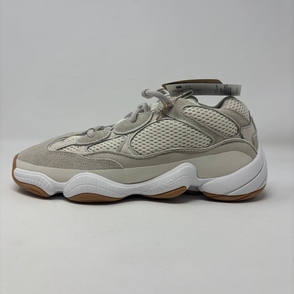 Adidas Yeezy 500 Stone Taupe Mens 10.5 Low Top Sneakers Gum Sole ID1600 NIB Read
